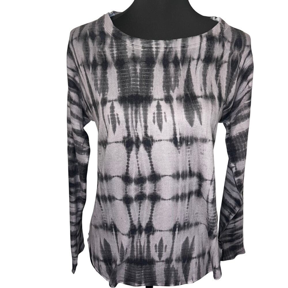 Nally & Millie‎ women's size PS earthtone tie-dye Vintage enforced seam HiLo Top